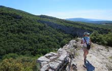 walking in theheart of theluberon from bonnieux into the fantastic gorges buoux very genuine and typical in provence