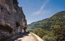 on the way to bedoin and the mont ventoux the nesque gorge