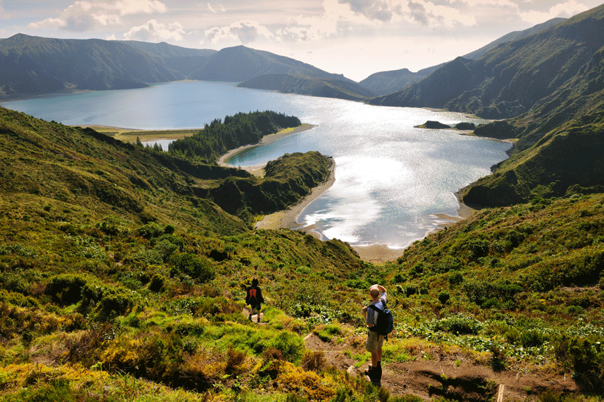 The lakes on the island of Sao Miguel - Azores